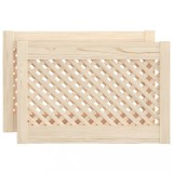Cumpara ieftin Usi de dulap cu zabrele 2 buc. 59,5x39,5 cm, lemn masiv de pin