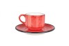 Bonna Aura Passion - Ce&Egrave;ti de cafea &Egrave;i farfurie - 80.0 cc - Por&Aring;&pound;elan - 6er set