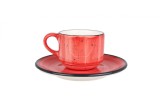 Bonna Aura Passion - Ce&Egrave;ti de cafea &Egrave;i farfurie - 80.0 cc - Por&Aring;&pound;elan - 6er set