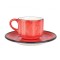 Bonna Aura Passion - Ce&Egrave;ti de cafea &Egrave;i farfurie - 80.0 cc - Por&Aring;&pound;elan - 6er set