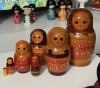 MATRIOSKA 7 piese. 19 cm. Autentică. Rusia, URSS, Moscova, 1975. Tezaur. Stare bună, General