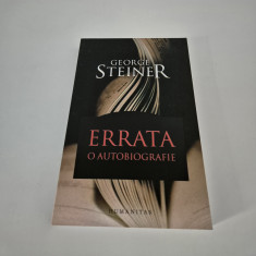 George Steiner Errata o autobiografie