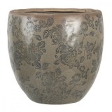 Cumpara ieftin Ghiveci de flori din ceramica verde 20x19 cm