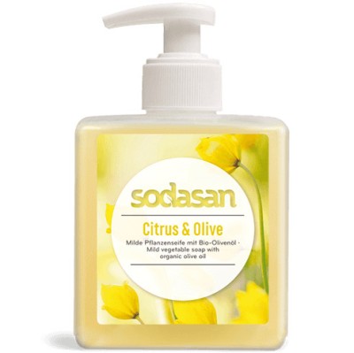 Sapun lichid gel de dus bio citrice masline 300ml SODASAN foto