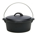 Ceaun cu Capac Fonta Pura 5.3 L 31 cm Heinner - Grosime 4mm Baza, 3mm Perete, 5kg Greutate