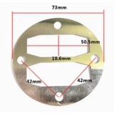 Garnitura din aluminiu pentru cap compresor de aer diametru 72mm CH029