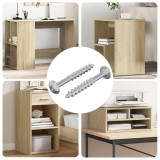 vidaXL Șurub 2 pcs Argintiu 9,8 x 35 mm Fier 864478