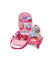 Set masuta de machiaj pentru fete, tip valiza cu 37 accesorii