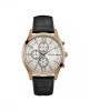 Ceas Barbatesc Guess Hudson W0876G2, Quartz, 44mm, Inox, Curea Piele Naturala, Geam Cristal Mineral, Rezistent Apa 5ATM