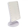 Oglindă Machiaj, Suport, LED 16 Becuri, Alb, Material Plastic, Baterii Necesare, Baterii Neincluse, Oem