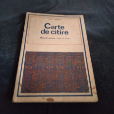 CARTE DE CITIRE MANUAL PENTRU CLASA A VI A 1974