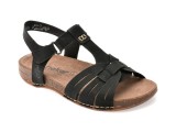Cumpara ieftin Sandale RIEKER negre, 61461, din piele ecologica
