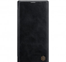Husa Telefon Nillkin, Samsung Galaxy Note 10+, Qin Leather Case, Black foto