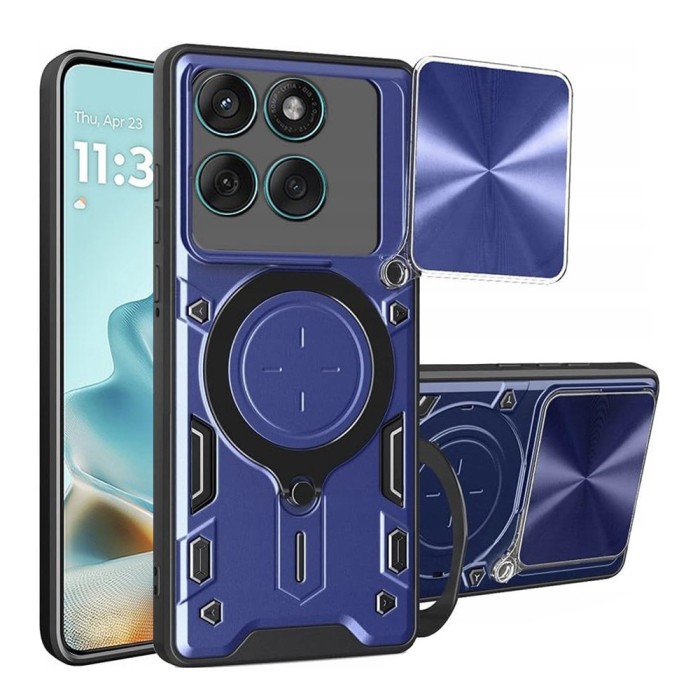Husa Motorola Edge 60 Fusion Techsuit CamGuard Pro, albastru
