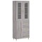 Dulap inalt, gri sonoma, 69,5x34x180 cm, lemn compozit