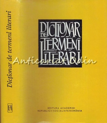 Dictionar De Termeni Literari - Al. Sandulescu foto