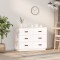 vidaXL Servantă, alb, 100x40x75 cm, lemn masiv de pin