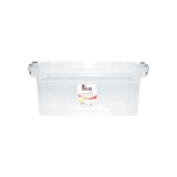 Cutie depozitare 7.5L cu capac din plastic, transparenta 220x340x140mm