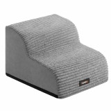 Scara pentru caini cu 2 trepte, confort pentru articulatii, 40x40x30 cm, gri
