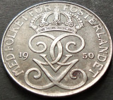 Moneda istorica 5 ORE - SUEDIA, anul 1950 *cod 3203 = excelenta