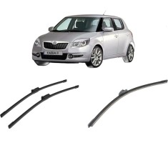 Set 3 stergatoare SKODA FABIA II (542) 2006-2014, pentru parbriz si luneta, Bosch Aerotwin