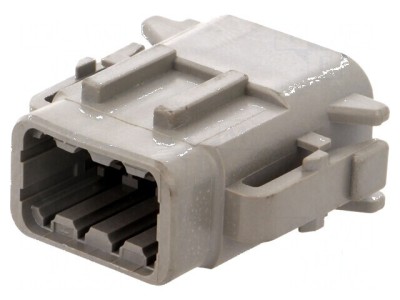Conector cablu-cablu DTM mamă PIN 8 gri IP68 foto