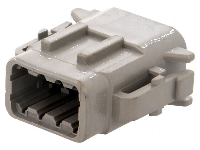 Conector cablu-cablu DTM mamă PIN 8 gri IP68