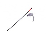Jucarie stick cu soarece de plus pentru pisici, 47 cm, Oem