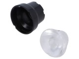 Lentilă LED Rotundă Transparentă PMMA 11-19&deg;