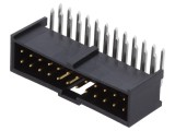 Soclu dreptunghiular tată 24 pini 2.54mm THT aurit