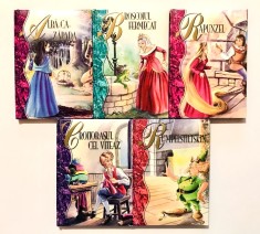 Micul meu sipet comoara cu povesti, Fratii Grimm, Alba Ca Zapada,Broscoiul Fermecat,Rapunzel,Croitorasul cel viteaz,Rumpelstiltskin,carti pentru copii
