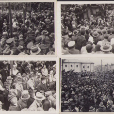 HST 210S Lot 4 poze mare manifestație antirevizionistă Oradea anii 1930