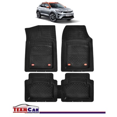 Covorase Auto TeamCar&amp;reg; Kia Stonic YB Crossover (2017-prezent) - Negru - Cauciuc Rezistent Tip Tavita foto
