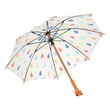 Umbrela copii cu maner din lemn - Ursul Marcel