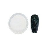 Pulbere decorativă strălucitoare - alb nr.6, 3g, INGINAILS