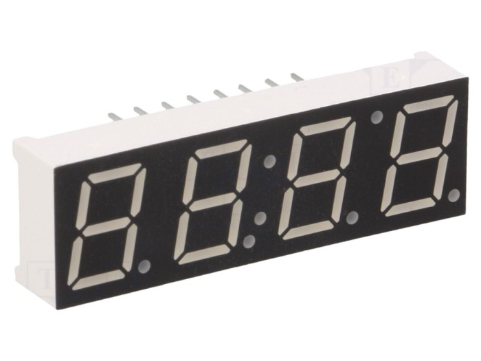 Afișaj LED 7 Segmente 10mm 4 Digits Roșu