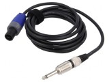 Cablu Audio Jack 6,3mm la SpeakON 3m Negru
