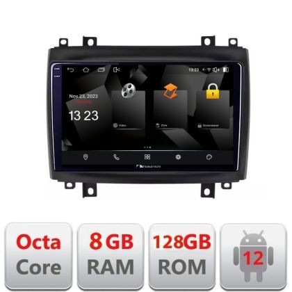 Navigatie Cadillac CTS intre anii 2003-2007 Android Octa Core Qualcomm 2K Qled 8+128 DTS DSP 360 4G Optical CarStore Technology