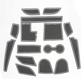 Set de 15 covorase antiaderente pentru masina LITTOU KOLOME, cauciuc, gri/alb