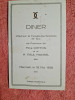Invitatie la Dineul oferit de Facultatea de Stiinte cluj, in onoarea Doamnei Cotton si a M Paul Montel, 1938
