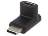 Adaptor USB 3.0 la USB C Unghi Negru, Goobay