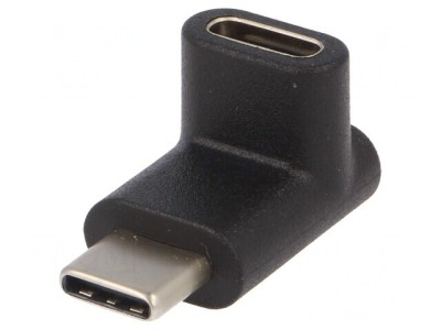 Adaptor USB 3.0 la USB C Unghi Negru foto