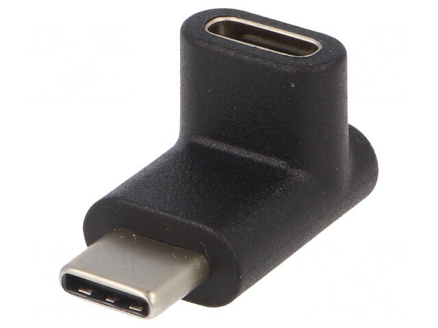 Adaptor USB 3.0 la USB C Unghi Negru