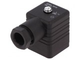 Conector cu Valvă Mufă 18mm 3-PIN 90&deg;