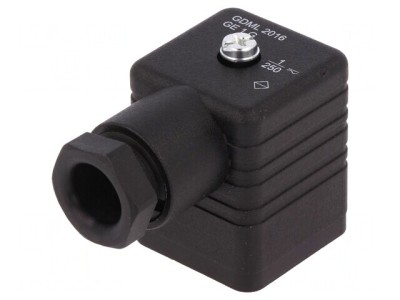 Conector cu Valvă Mufă 18mm 3-PIN 90&amp;deg; foto
