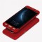 Husa Samsung Galaxy J3 2017, FullBody Elegance Luxury Red, acoperire completa 360 grade cu folie de sticla