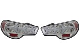 Set stopuri, lampa spate SUBARU BRZ, 06.2012-12.2020; TOYOTA GT-86, 06.2012-06.2021, partea stanga, dynamic indicator; LED; crom, transparent; TUNING