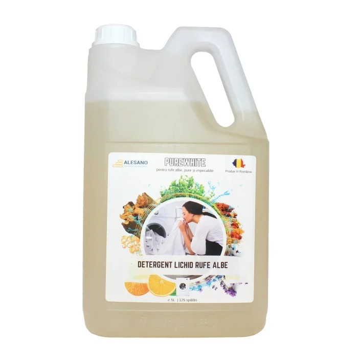 Detergent lichid pentru rufe albe, 5L, PureWhite