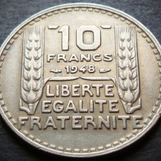 Moneda istorica 10 FRANCI / FRANCS - FRANTA, anul 1948 *cod 302 = excelenta