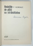 RELATIILE DE PLATI CU STRAINATATEA de P. GORENIUC , 1971